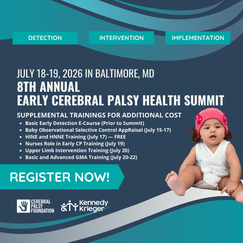 Attend the 8th Annual Early Cerebral Palsy Health Summit
